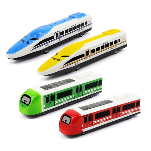 1PCS 16.5cm Windup Pull Back Train Subway Metro Model Toy Random Color