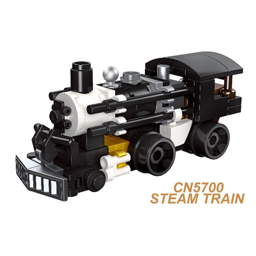 Classic Steam Train Building Blocks Toy Model Mini CN5700 STEAM TRAIN