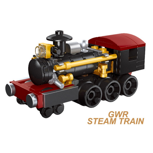 Classic Steam Train Building Blocks Toy Model Mini GWR STEAM TRAIN