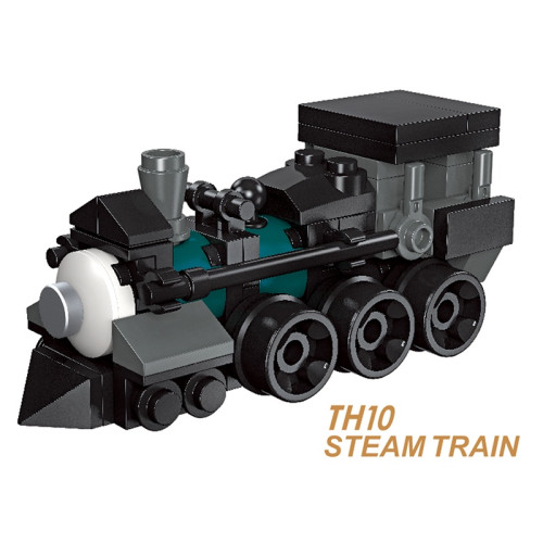 Classic Steam Train Building Blocks Toy Model Mini TH10 STEAM TRAIN