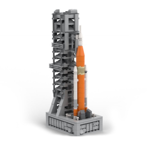 Buildmoc space series SLS Artemis Rocket Model building blocks educational assemble toys gift MOC set 437PCS bricks with launch pad