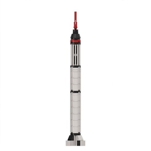 Buildmoc Space Rocket Model NASA Mercury-Redstone Launch Vehicle 1:110 scale building blocks Educational assembly toys 60PCS bricks