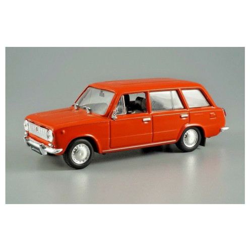 1:43 alloy GAZ 2102 Russian car model,high simulation classic Soviet car toy,station wagon toy LIGHT RED