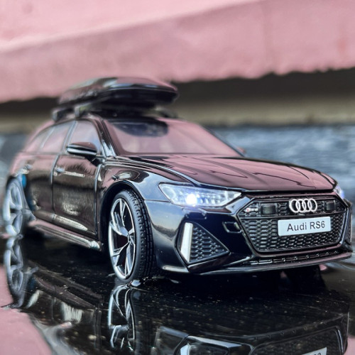 1:32 Audi RS6 Quattro Station Wagon Alloy Car Model Diecasts Metal Toy Car Sound And Light Boy Kids Toy Collectibles Gift