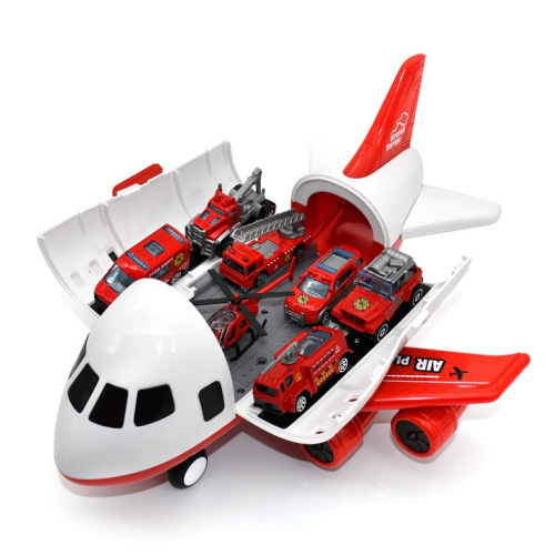 Children's Airplane Toy Set Can Store Inertial Alloy Fire Truck Engineering Vehicle Car Set