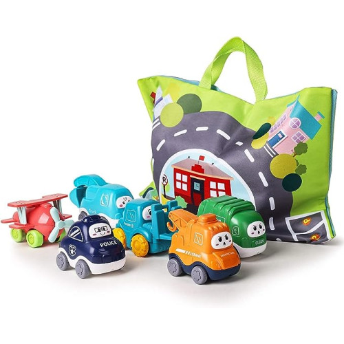 ALASOU Baby Truck Car Toys with Playmat/Storage Bag|1st Birthday Gifts for Toddler Toys Age 1-2|Baby Toys for 1 2 3 Year Old Boy|1 2 Year Old Boy Birthday Gift for Infant Toddlers