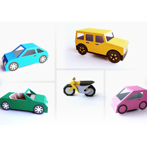 Cars SVG DXF EPS Templates for Cricut. Paper Toys